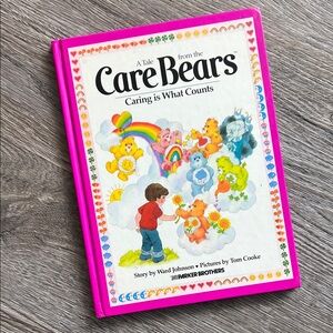 Vintage Care Bears hardcover book Caring is what Counts 1980’s Parker Brothers